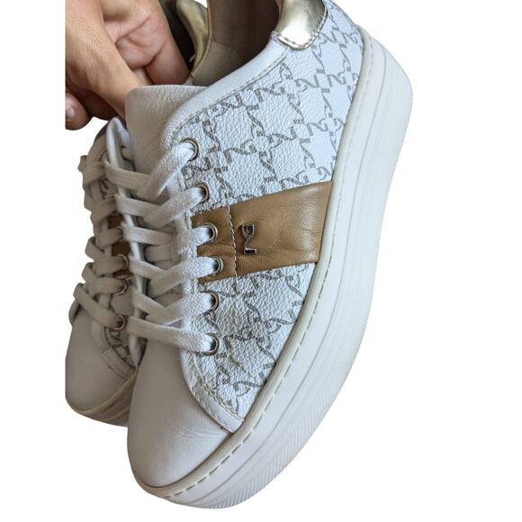 NeroGiardini Leather Logo Skater Womens White Sneakers Size US5.5-6 EU36 - Picture 14 of 15